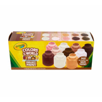 Crayola 10 Ct Washable Paint, 59 Ml Bottles, Colors Of The World