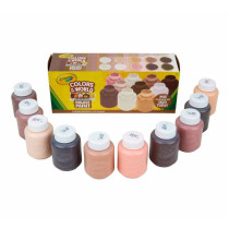 Crayola 10 Ct Washable Paint, 59 Ml Bottles, Colors Of The World