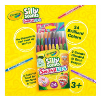 Crayola 24 Ct Silly Scents Mini Twistables Scented Smashups Crayons