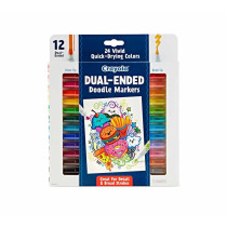 Crayola 12 Ct Dual-Ended Doodle Markers