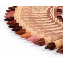 Crayola 24 Ct Large Ultra-Clean Washable Crayons, Colors Of The World