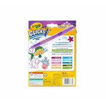 Crayola 10 Ct Washable Clicks Retractable Markers, Bold And Bright