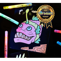 Crayola Glow Fusion, Marker Coloring Set, Deep Sea Creatures