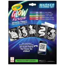 Crayola Glow Fusion, Marker Coloring Set, Deep Sea Creatures