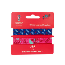 FIFA Fabric Fashionable Qatar 2022 World Cup Country Team Nylon Wrist Band, USA