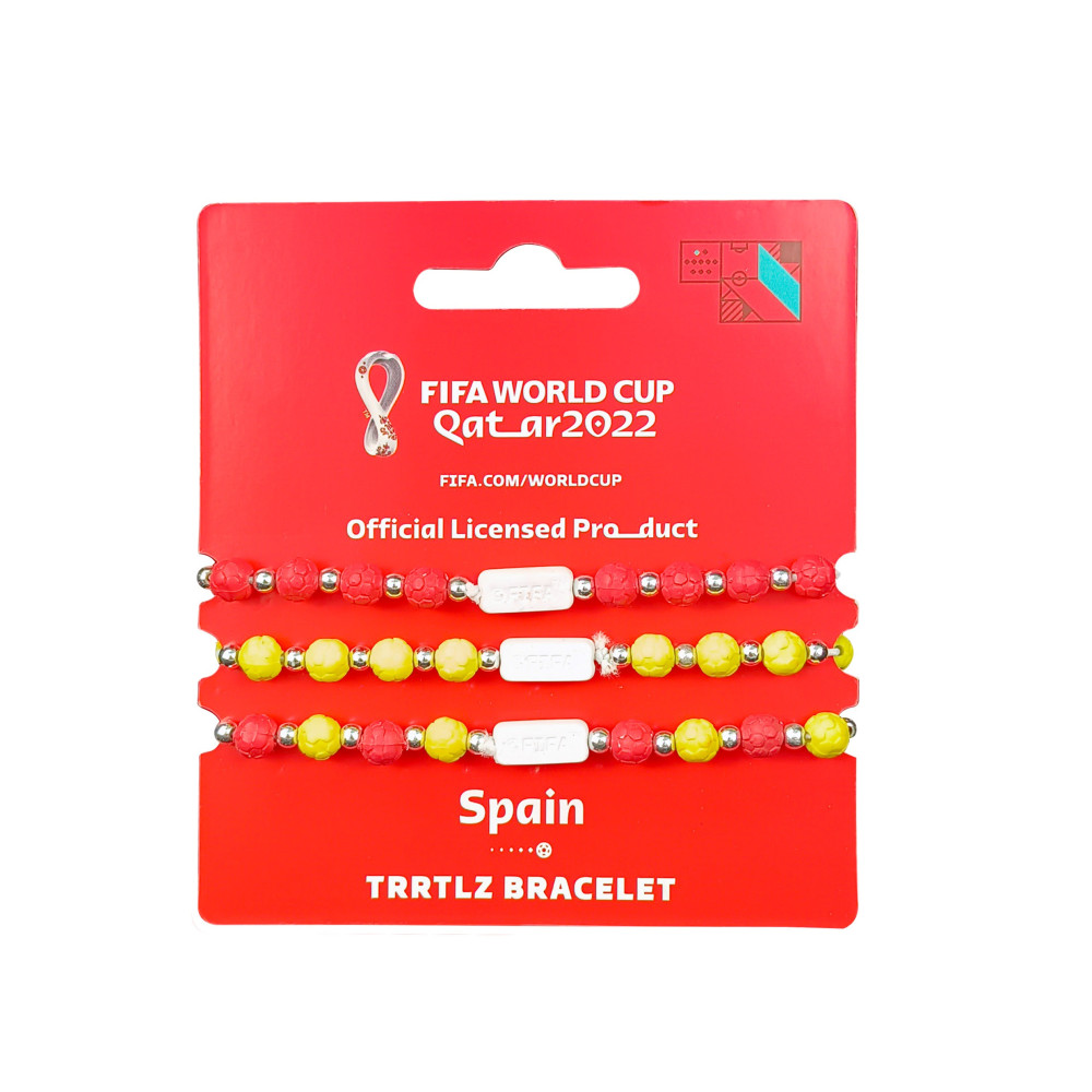 FIFA Fabric Fashionable Qatar 2022 World Cup Country Team Nylon Bracelets, Spain