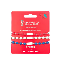 FIFA Fabric Fashionable Qatar 2022 World Cup Country Team Nylon Bracelets, France