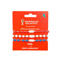 FIFA Fabric Fashionable Qatar 2022 World Cup Country Team Nylon Bracelets, Usa
