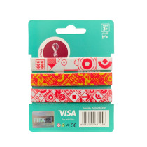 FIFA Fabric Fashionable Qatar 2022 World Cup Country Team Doodlz Nylon Breacelet, Spain