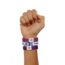 FIFA Fabric Fashionable Qatar 2022 World Cup Country Team Doodlz Nylon Breacelet, France