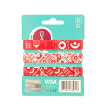 FIFA Fabric Fashionable Qatar 2022 World Cup Country Team Doodlz Nylon Breacelet, England