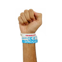 FIFA Fabric Fashionable Qatar 2022 World Cup Country Team Doodlz Nylon Breacelet, Argentina