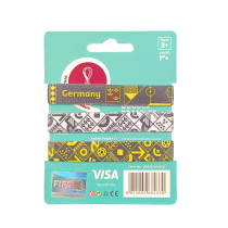 FIFA Fabric Fashionable Qatar 2022 World Cup Country Team Doodlz Nylon Breacelet, Germany