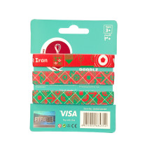 FIFA Fabric Fashionable Qatar 2022 World Cup Country Team Doodlz Nylon Breacelet, Iran