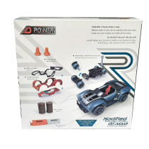 D-Power 17Pcs Diy Modified Race Car For Kids Building Toy Kit Make You Own Racing Car, Scale 1:32