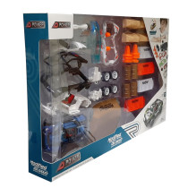 D-Power 35Pcs Diy Modified Race Car For Kids Building Toy Kit Make You Own Racing Car, Scale 1:32