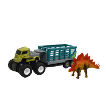 D-Power Safari Trailer Truck With Dinosaur 4Wd Truck For Kids With Animal Toy For Boys And Girls, 1:43 Scale