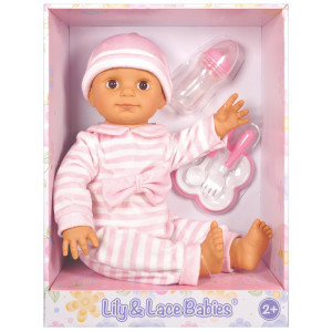 Lotus 18 Inch Soft Bodied Baby Doll Hispanic No Hair