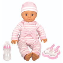 Lotus 18 Inch, Soft-Bodied Baby Doll Hispanic No Hair