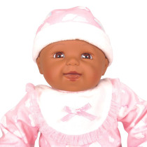 Lotus 18 Inch, Soft-Bodied Baby Doll Afro-American, No Hair