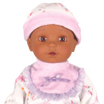 Lotus 16 Inch, Soft-Bodied Baby Doll Afro-American, No Hair