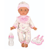 Lotus 16 Inch, Soft-Bodied Baby Doll Hispanic, No Hair