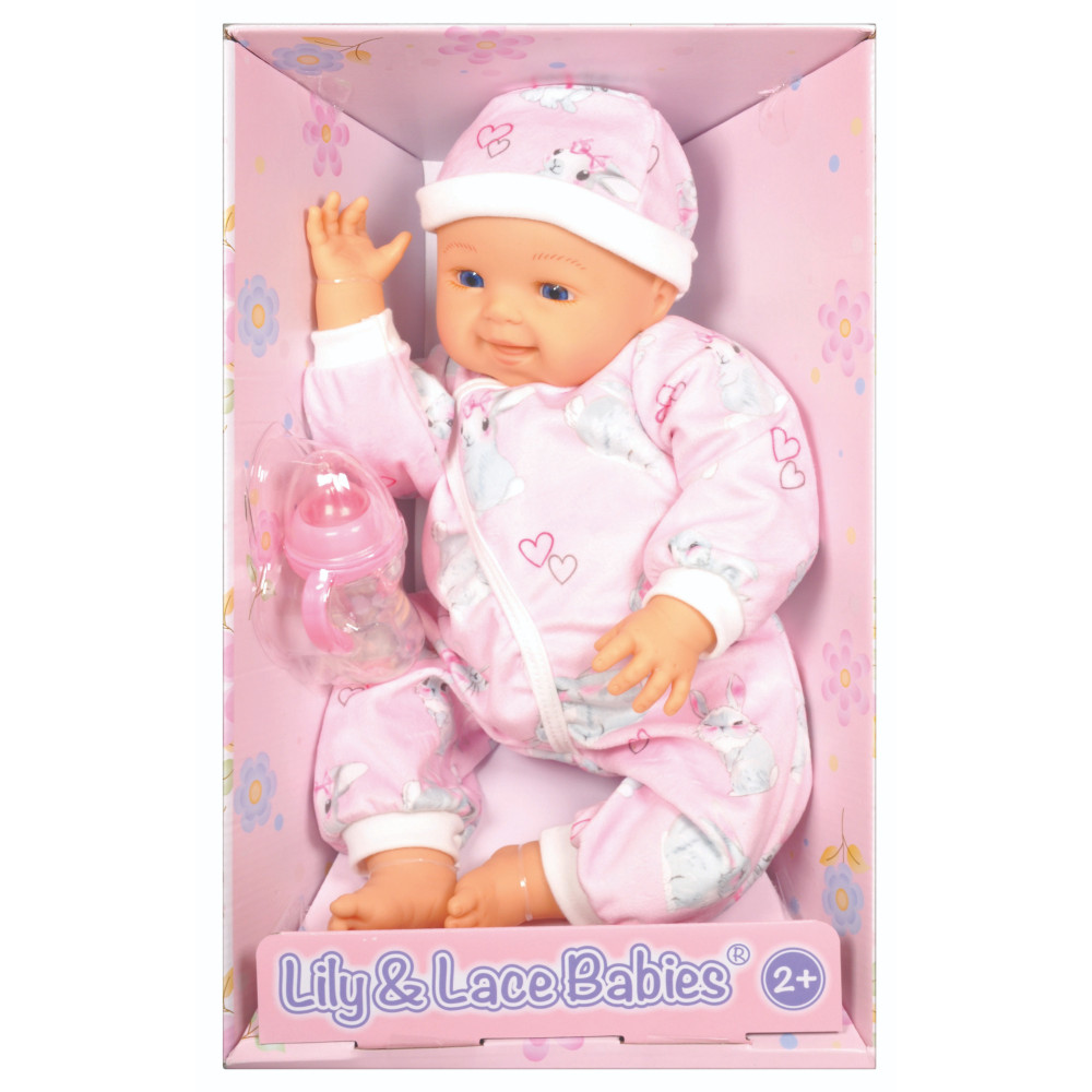 Lotus 18 Inch, Soft-Bodied Baby Doll, Caucasian, No Hair