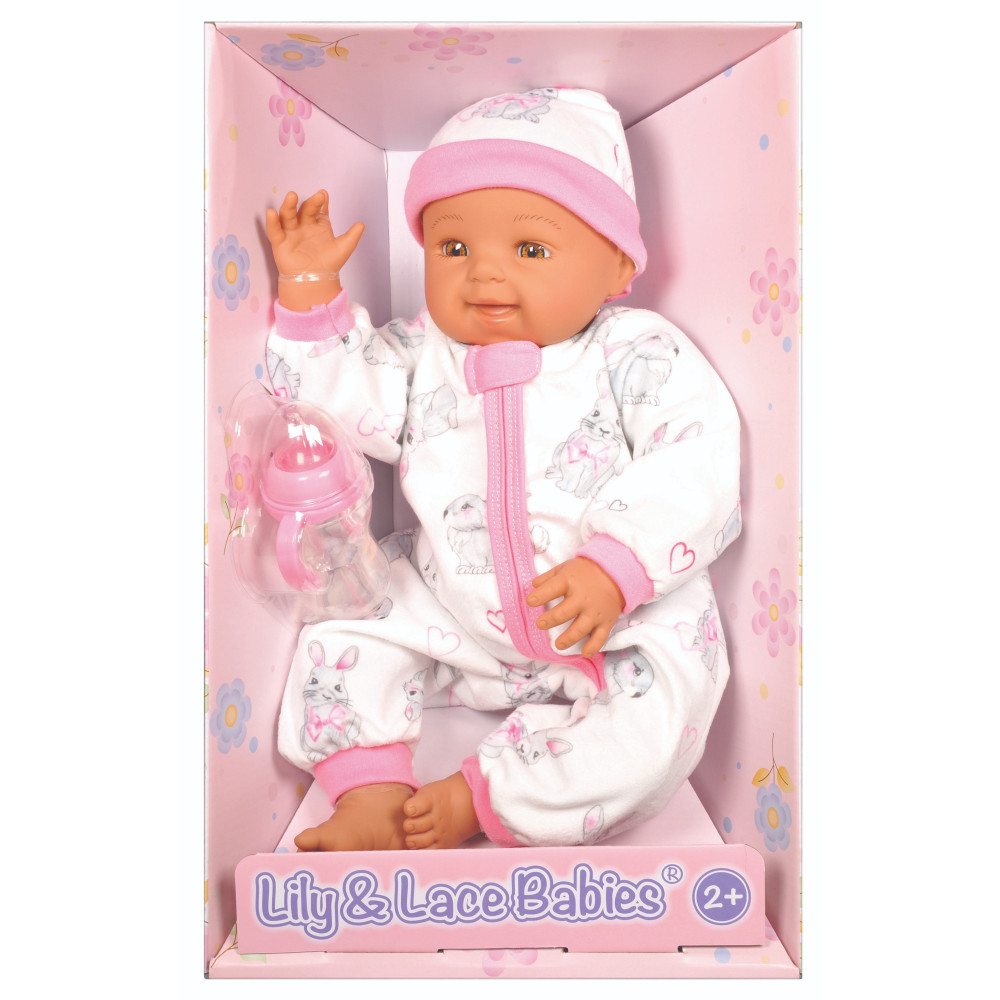 Lotus 18 Inch, Soft-Bodied Baby Doll Hispanic, No Hair