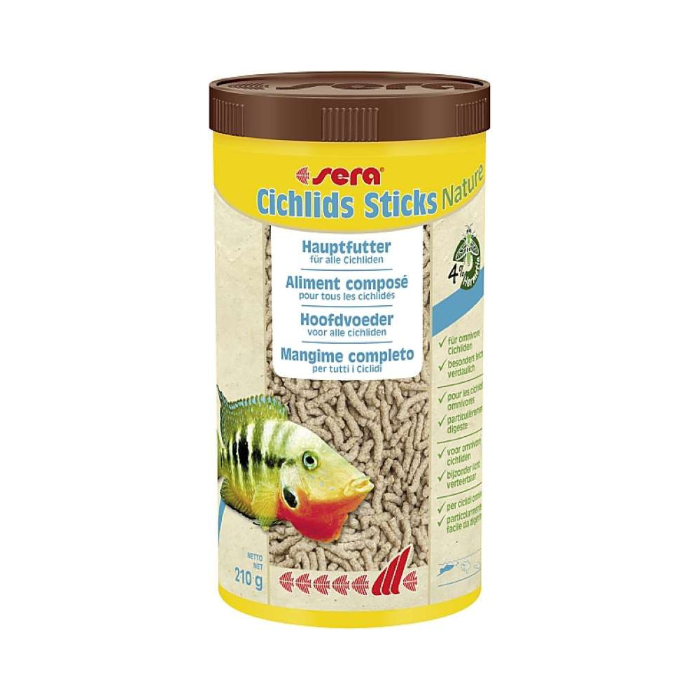 Sera Cichlids Fish Sticks Nature Volume 1L | Fish Sticks And Fish Food