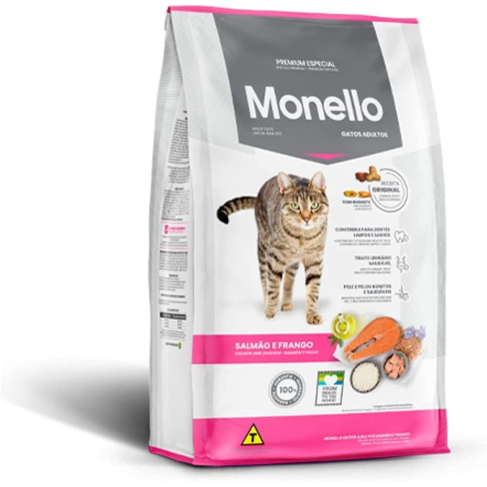 Monello Cat Dry Food Salmon And Chicken Flavor 15 Kg