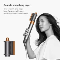 Dyson New Dyson Airwrap Hair Styler (Nickel/Copper), Multi-functional Attachments Are The Perfect Alternatives to a Curling Iron, Wand And Blow Dryer Brush, Silver, HS05 2022, 1 Year Warranty