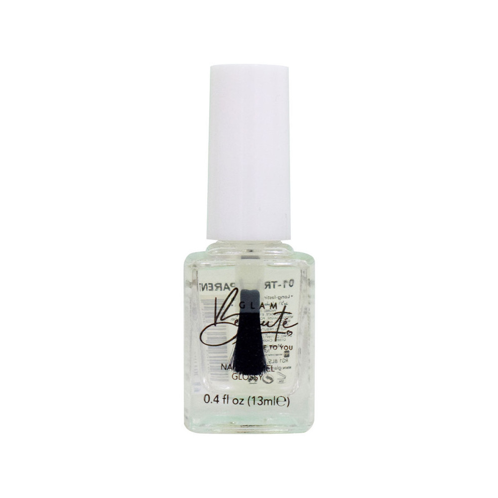 GlamBeaute Nail Enamel Nail Polish 01, Transparent