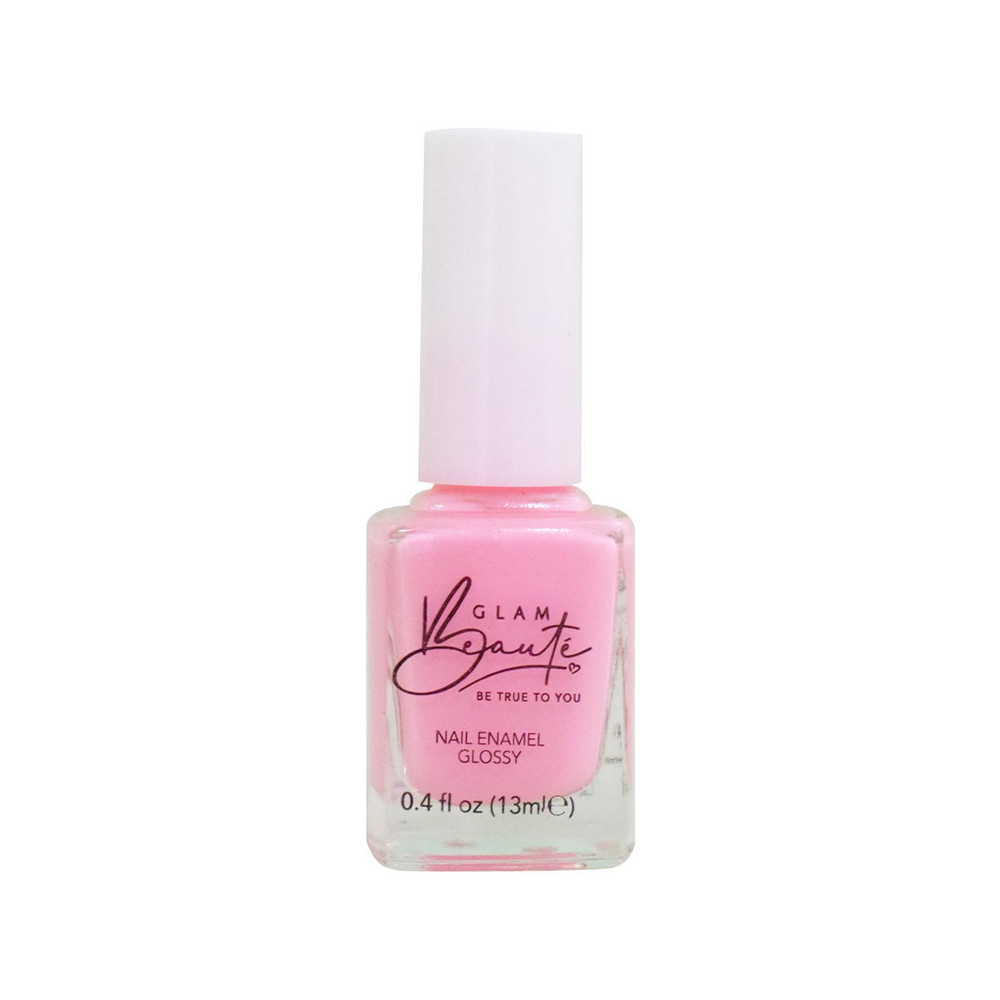 GlamBeaute Glossy Nail Enamel Nail Polish 02, French Pink