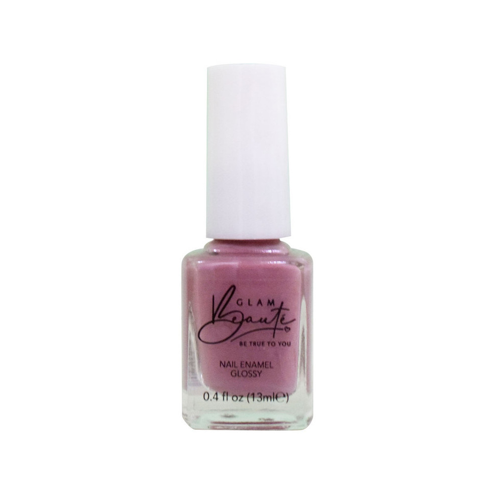 GlamBeaute Glossy Nail Enamel Nail Polish 06, Rose Oud