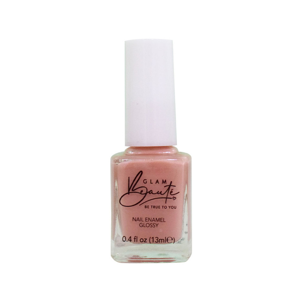 GlamBeaute Glossy Nail Enamel Nail Polish 08, Nude