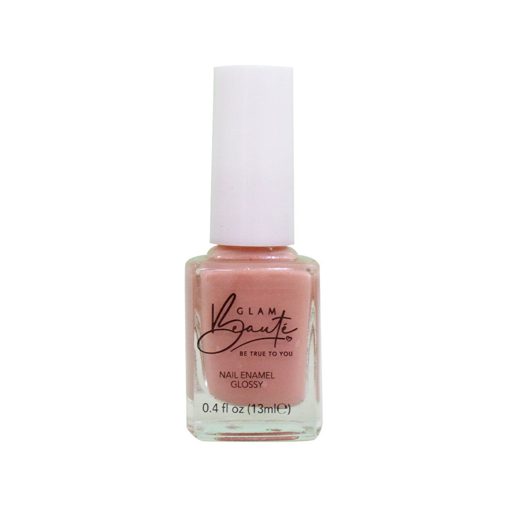 GlamBeaute Glossy Nail Enamel Nail Polish 09, Sandy Nude