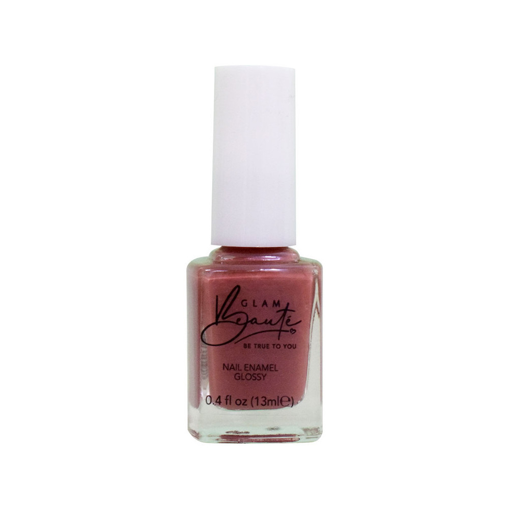 GlamBeaute Glossy Nail Enamel Nail Polish 11, Beige Lotus