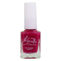 GlamBeaute Glossy Nail Enamel Nail Polish 15, Island Pink