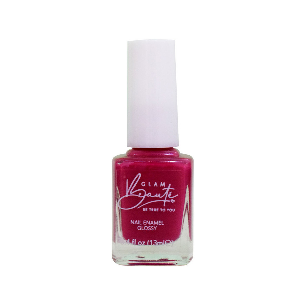GlamBeaute Glossy Nail Enamel Nail Polish 15, Island Pink