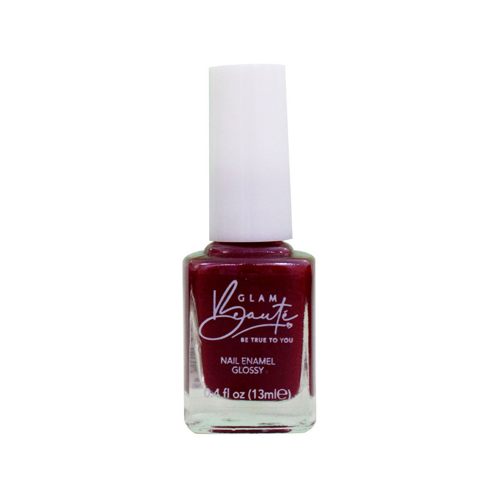 GlamBeaute Glossy Nail Enamel Nail Polish 17, Bordeaux