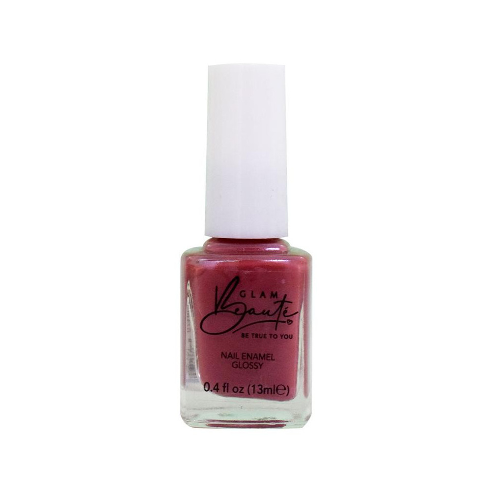 GlamBeaute Glossy Nail Enamel Nail Polish 21, Glamorous Pink