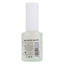 GlamBeaute Glossy Nail Enamel Nail Polish 28, Snow White