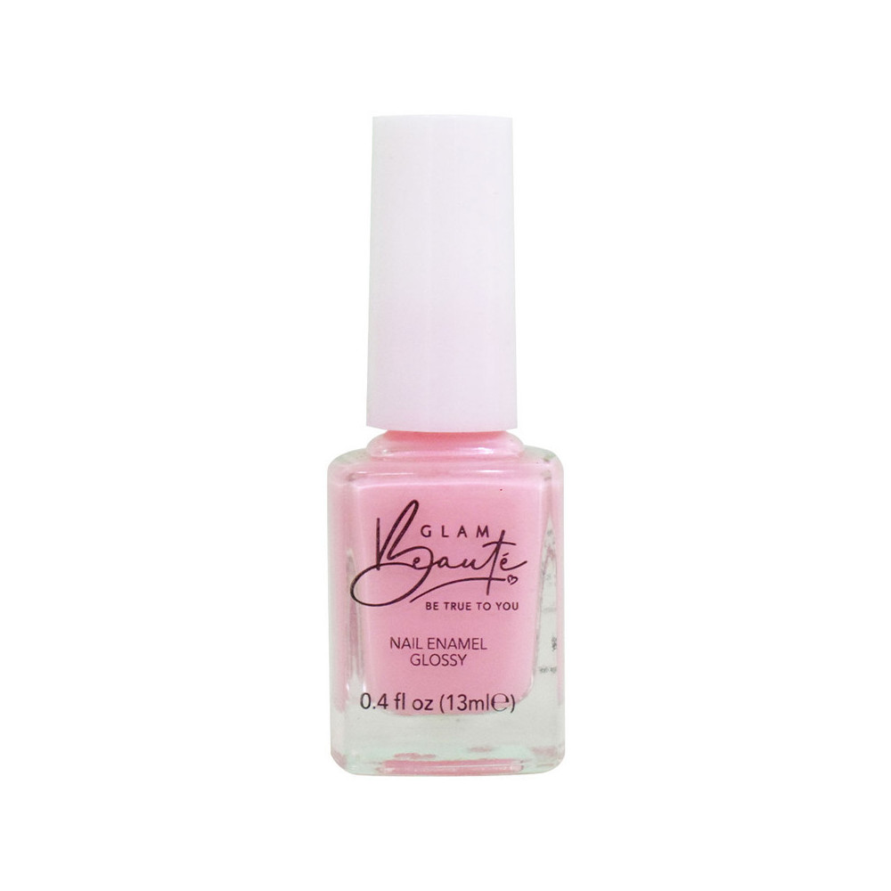 GlamBeaute Glossy Nail Enamel Nail Polish 29, Think Pink