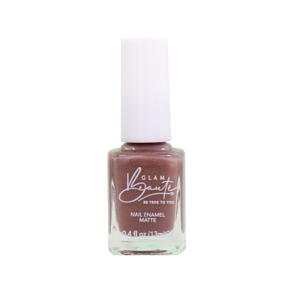 GlamBeaute Matte Nail Enamel Nail Polish 48, Chrome Gold