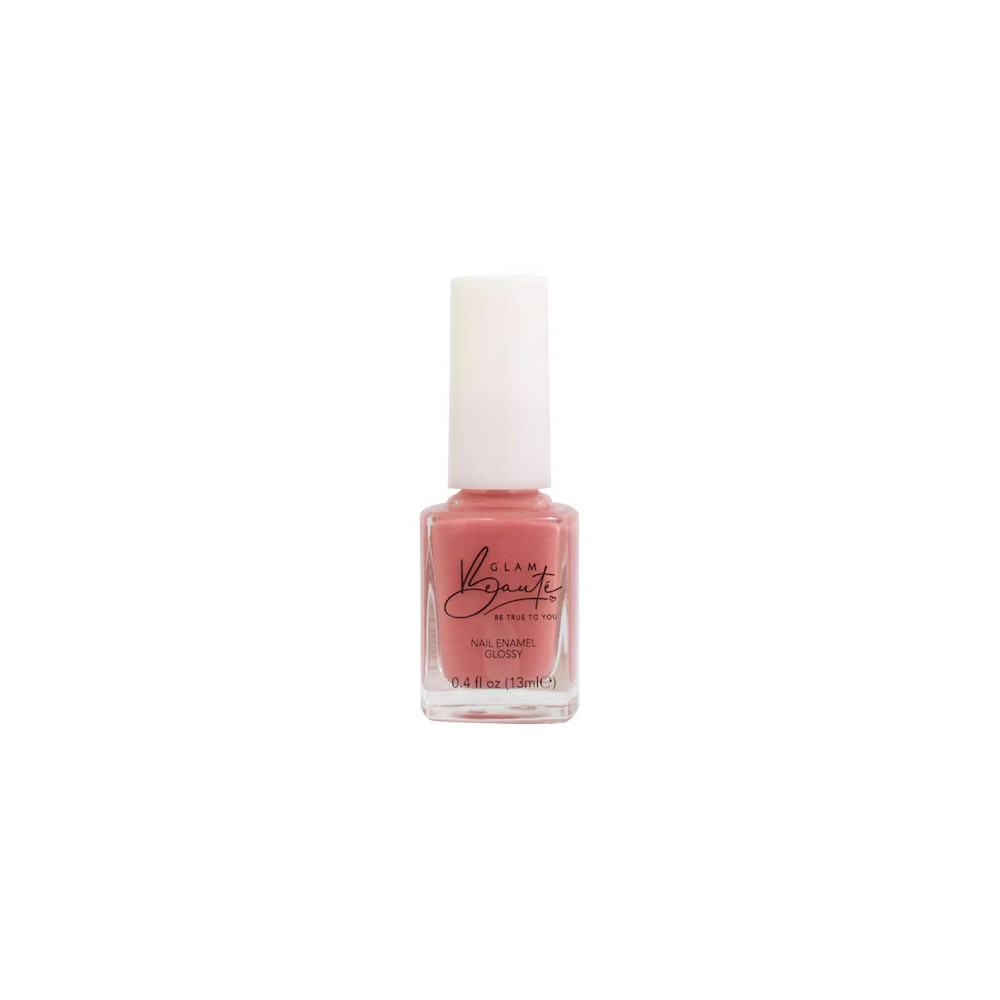 GlamBeaute Glossy Nail Enamel Nail Polish 54, Pink Rose