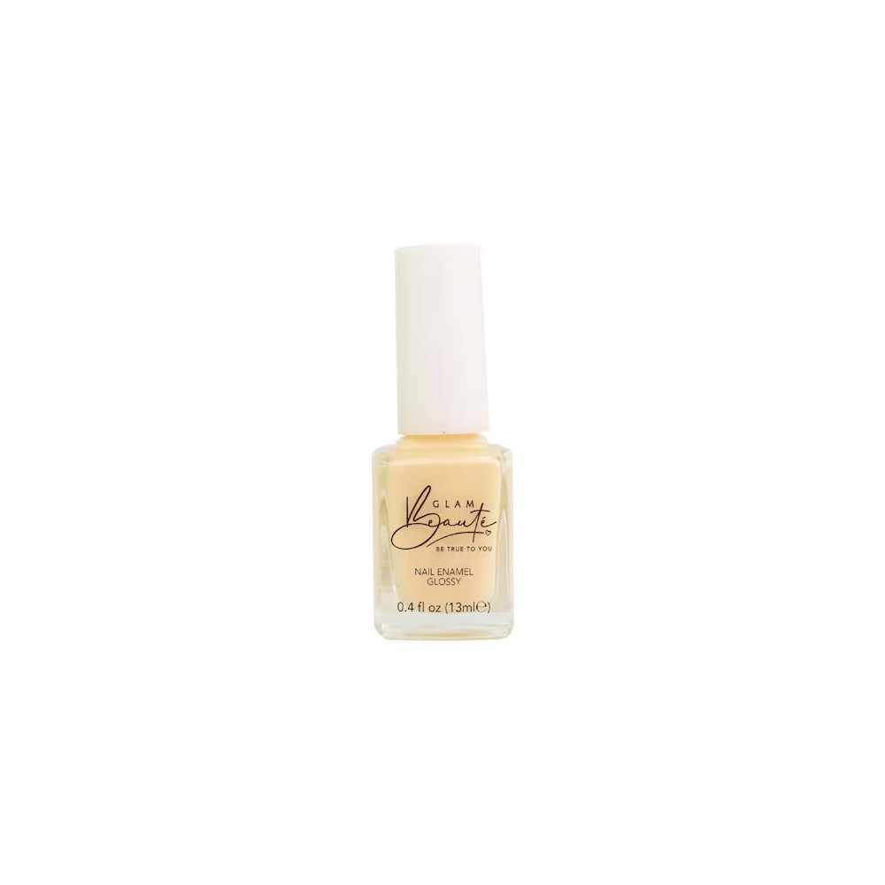 GlamBeaute Glossy Nail Enamel Nail Polish 59, Buttercream
