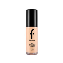 Flormar SPF 30 Invisible Cover High Definition Foundation, 40 Light Ivory