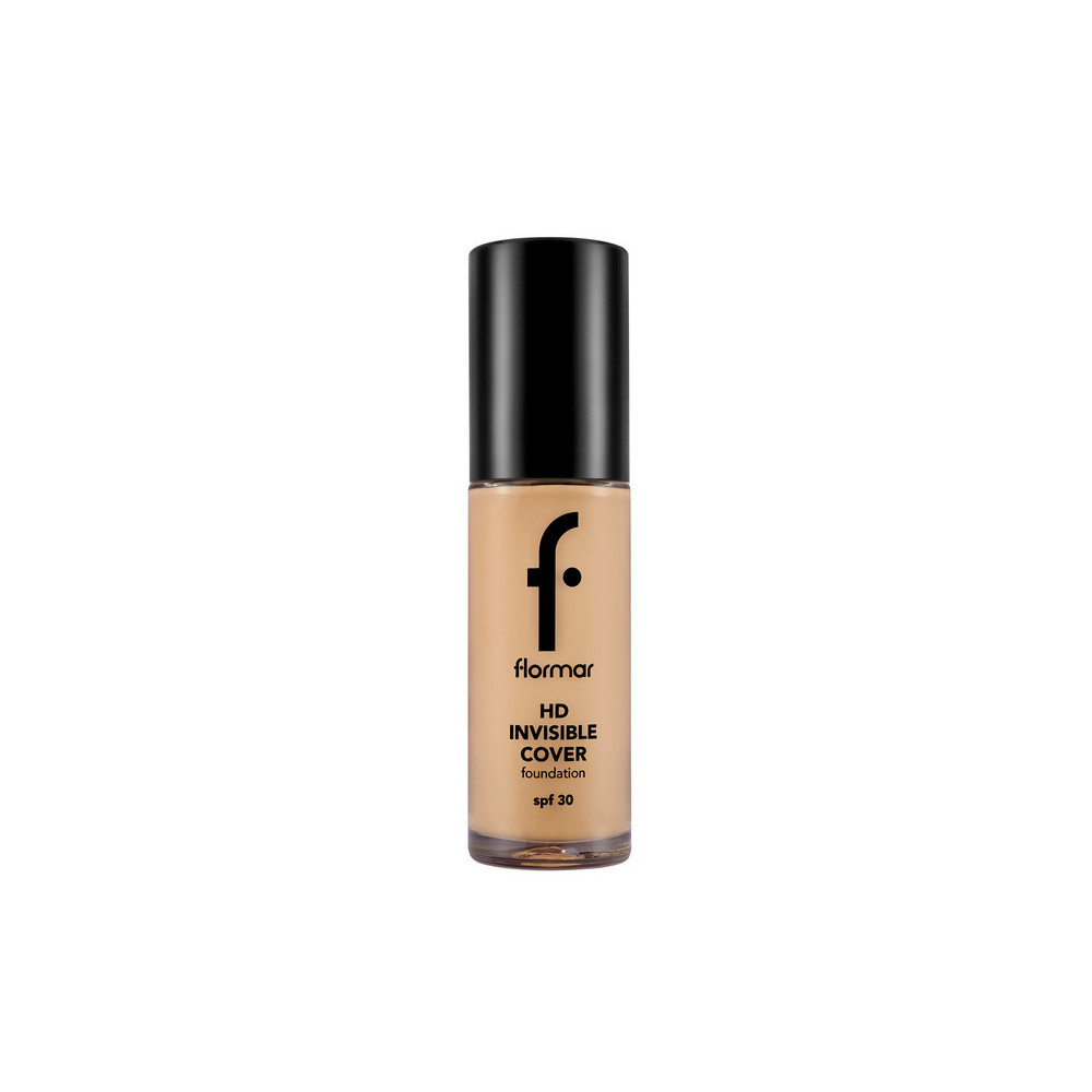 Flormar SPF 30 Invisible Cover High Definition Foundation, 80 Soft Beige