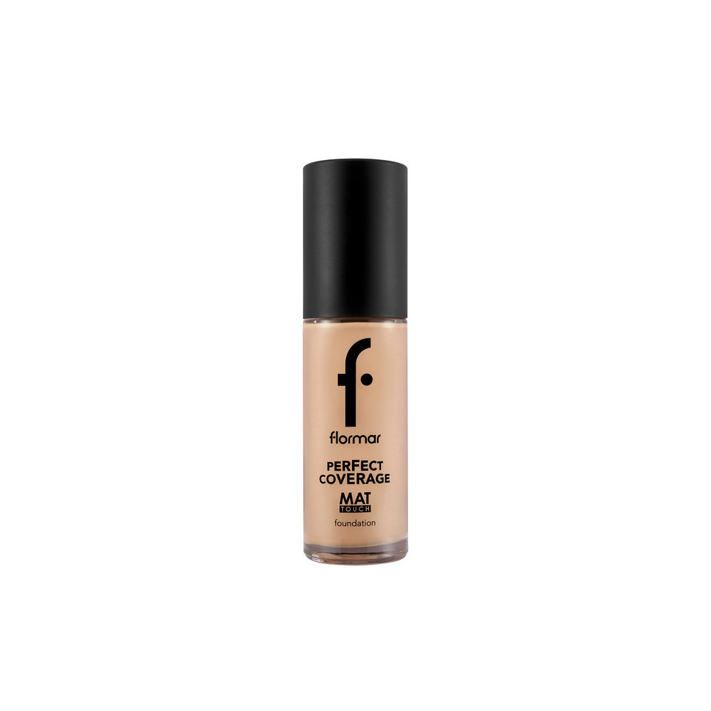 Flormar Np Perfect Coverage Mat Touch Foundation, 321 Natural Pastelle