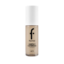 Flormar SPF 15 Perfect Coverage Foundation, 100 Light Ivory